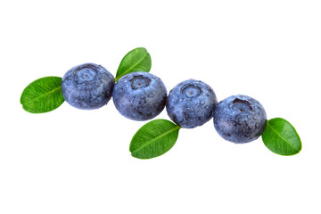 Blueberries Diagonal Composition Isolated