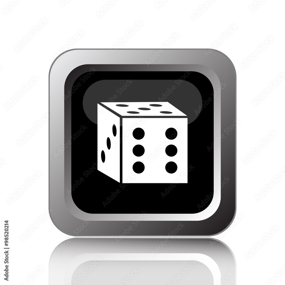 Canvas Prints dice icon