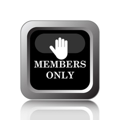 Obraz premium Members only icon