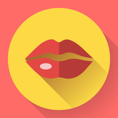Sexy Lips Vector Icon