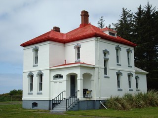 North Head lighthouse head keeper's house, Cape Disappointment State Park, Washington, USA