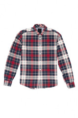 checkered shirt isolated on white