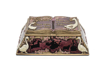 Casket  isolated on white