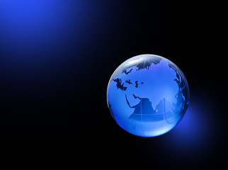 Fototapeta na wymiar Globe of the World.Eurasia