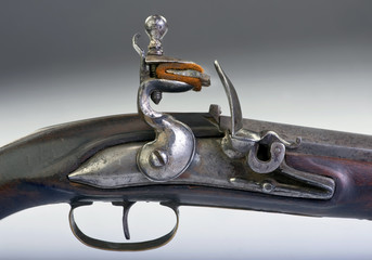 Antique French Flintlock Pistol.