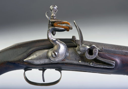 Antique French Flintlock Pistol.
