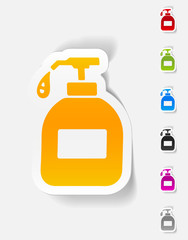 realistic design element. liquid soap