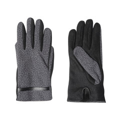 fashionable gloves on a white background