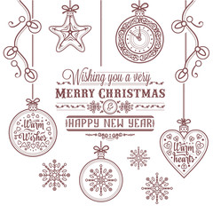 Christmas card. Christmas greeting. Happy new year message. Happy holidays wish.