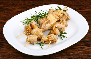 Chicken skewers