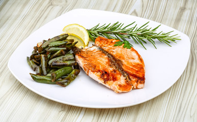 Salmon steak