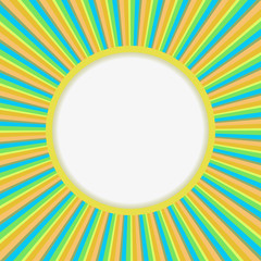 Abstract sun burst vector background with copy space.
