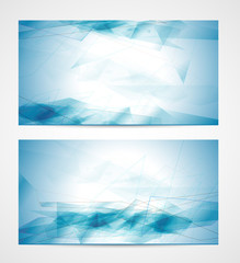 Blue geometric abstract background 