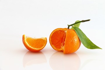 Clementine, Mandarine aufgeschnitten