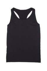 Women T-shirts sleeveless isolated on white