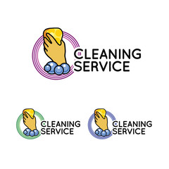 Logo for cleaning service