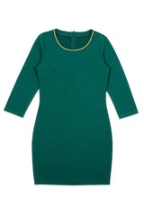 green dress isolated on white