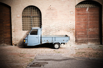 small truck on the street