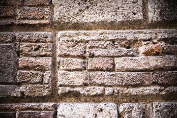 Stones block wall