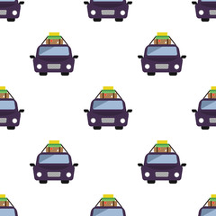 Travel with car icon