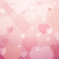 pink background with  valentine hearts ,  vector © sunnyfrog