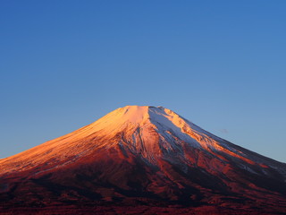 Fototapeta premium Czerwony Fuji