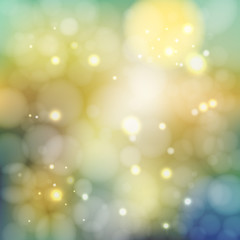 Fototapeta premium Blurred Defocused Background with lights. Blurred backdrop. Abstract Bokeh style vector illustration