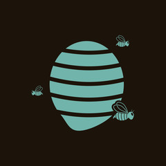 Bee hive icon
