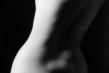 Nude woman back and hips