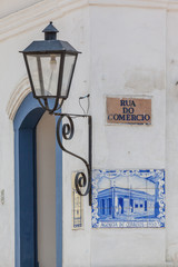 Ancient tiles of the post office in Paraty - RJ - Brazil