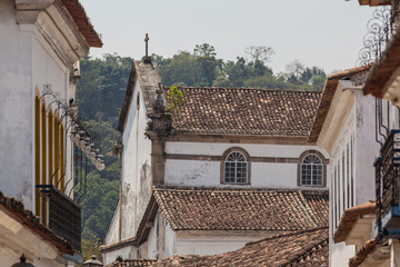Antique architecture and street in the city of Paraty - Rio de Janeiro