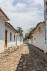 Antique architecture and street in the city of Paraty - Rio de Janeiro