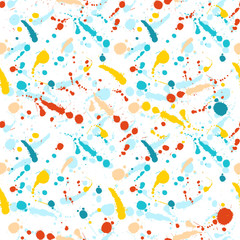 Obraz premium Vector watercolor seamless background. Real watercolor texture