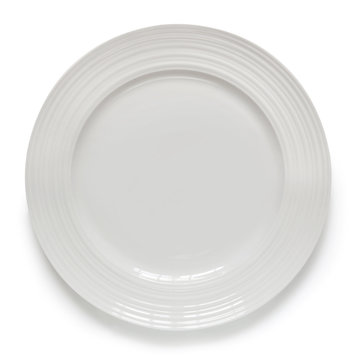White Plate Isolated