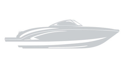 Grey logo boat