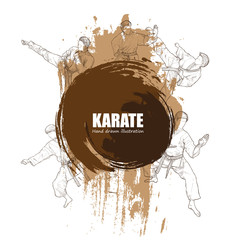 Illustration of Karate. © alongzo