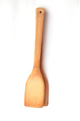 top view of wooden spatula