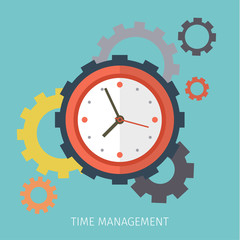Concept of effective time management. 