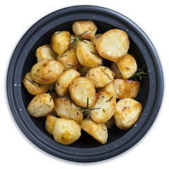 Roasted Potatoes Isolated