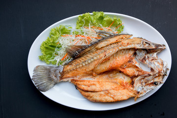 Fish dish - Deep fried Snapper fish