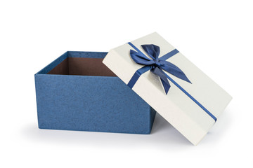 Bule gift box with bule ribbons bow