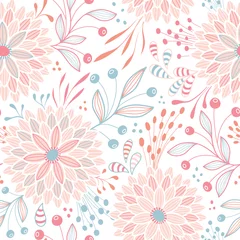 Deken met patroon Pastel Naadloos bloemenpatroon