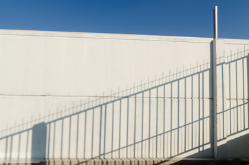 Obraz premium Shadow of Steel fence.