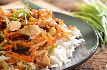 Rice with chicken