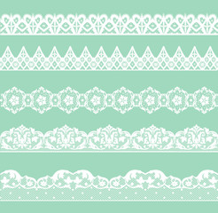 Set of lacy borders