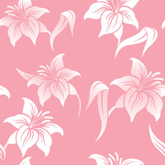 Beautiful seamless floral pattern, flower vector illustration. - 98537844