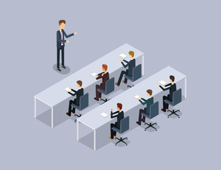 business speaker on businessman .organization  meeting and training .stock training. public relation.