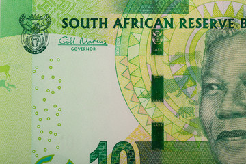 detail of sout african rand