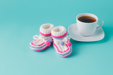 Newborn birthday invitation