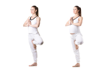 Prenatal Yoga, Vriksasana pose